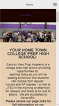 Mobile Screenshot of canyonviewprep.org